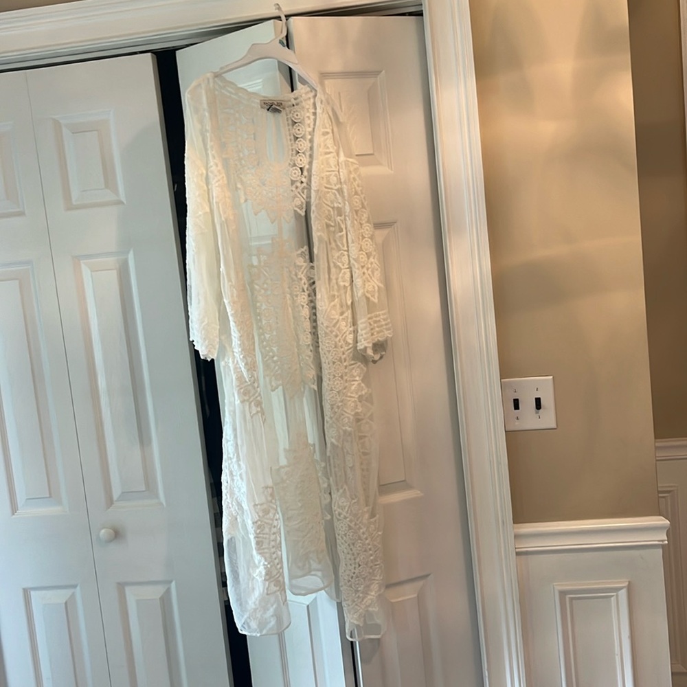 Rachel Zoe open front cardigan cover up